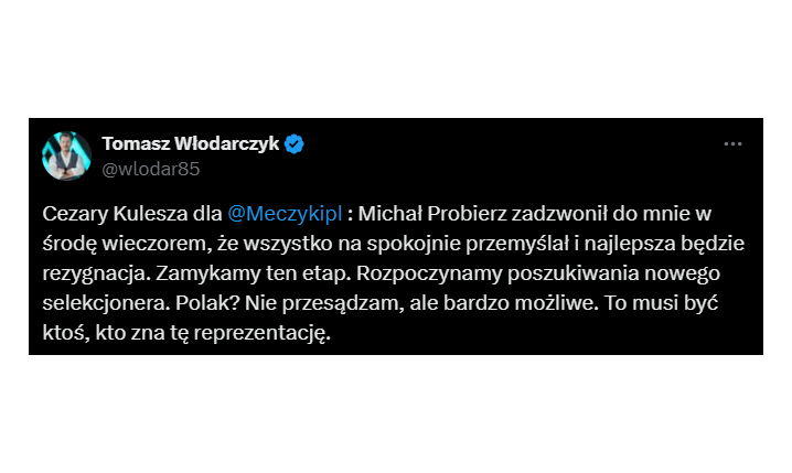 SŁOWA Cezarego Kulesza po DYMISJI Michała Probierza!